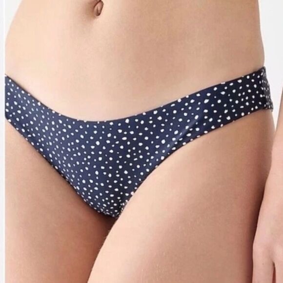 J Crew Hipster Bikini Bottom in Dot bh535 XL - Picture 1 of 8